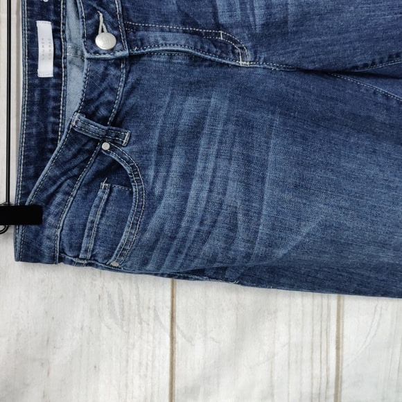 Lc Lauren Conrad Denim Cuffed Skinny Crop, Size 8 - Picture 2 of 11